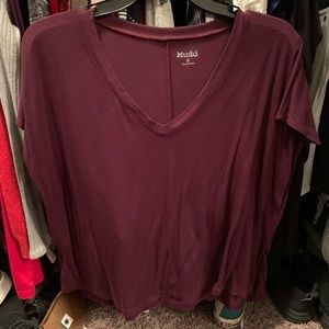 Mudd. Loose fitting crop top.